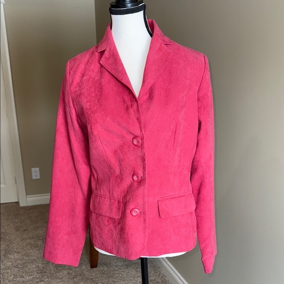 Pink Structured Blazer from Northern Reflections with Notched Lapels Size S - Picture 1 of 14